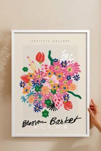 HOMEPACK Ahşap Çerçeveli Tablo Çerçeveli Poster Sanatsal Modern Duvar Dekoru ABSTRACT-88
