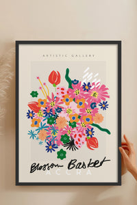 HOMEPACK Ahşap Çerçeveli Tablo Çerçeveli Poster Sanatsal Modern Duvar Dekoru ABSTRACT-88