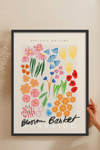 HOMEPACK Ahşap Çerçeveli Tablo Çerçeveli Poster Sanatsal Modern Duvar Dekoru ABSTRACT-89