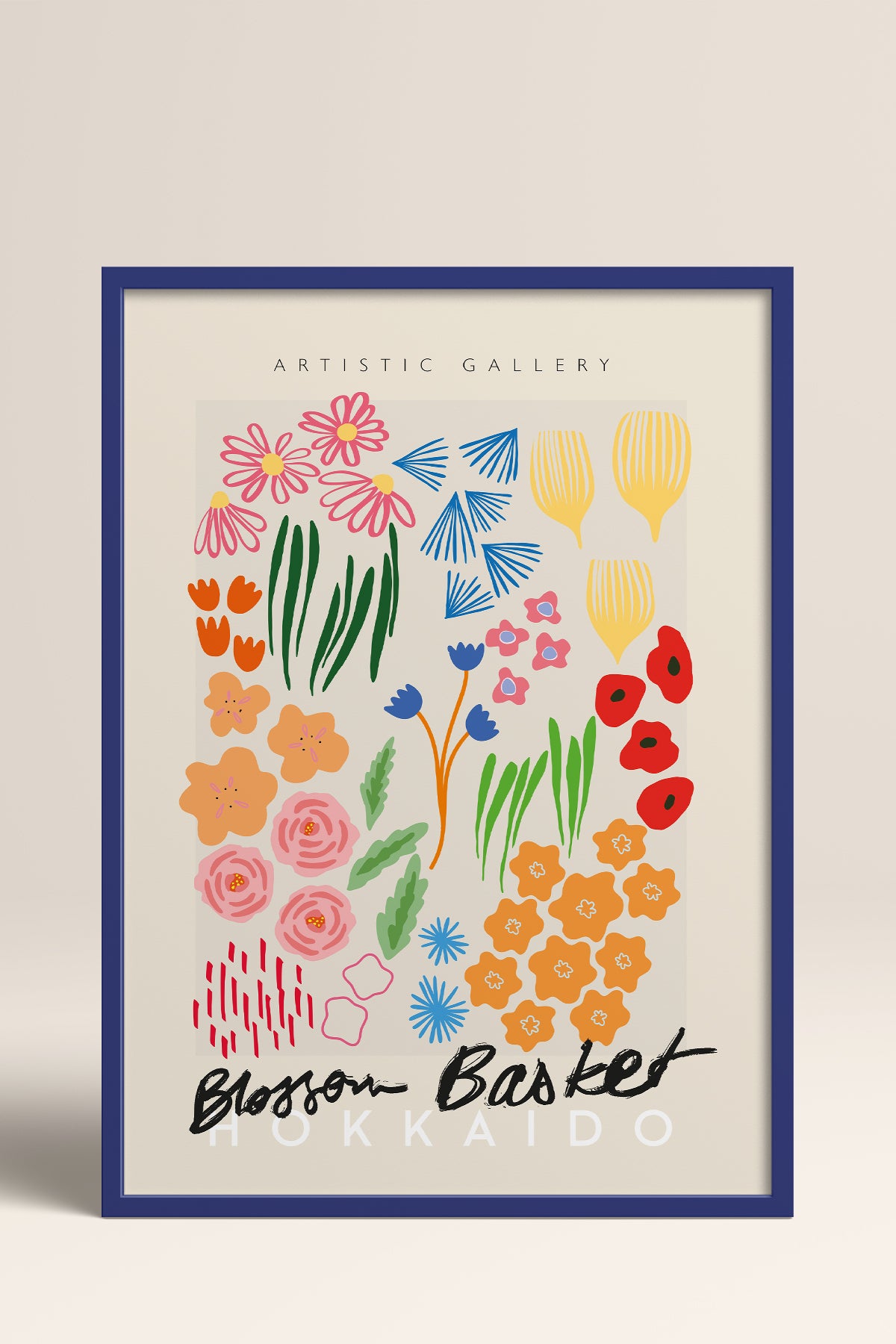 HOMEPACK Ahşap Çerçeveli Tablo Çerçeveli Poster Sanatsal Modern Duvar Dekoru ABSTRACT-89