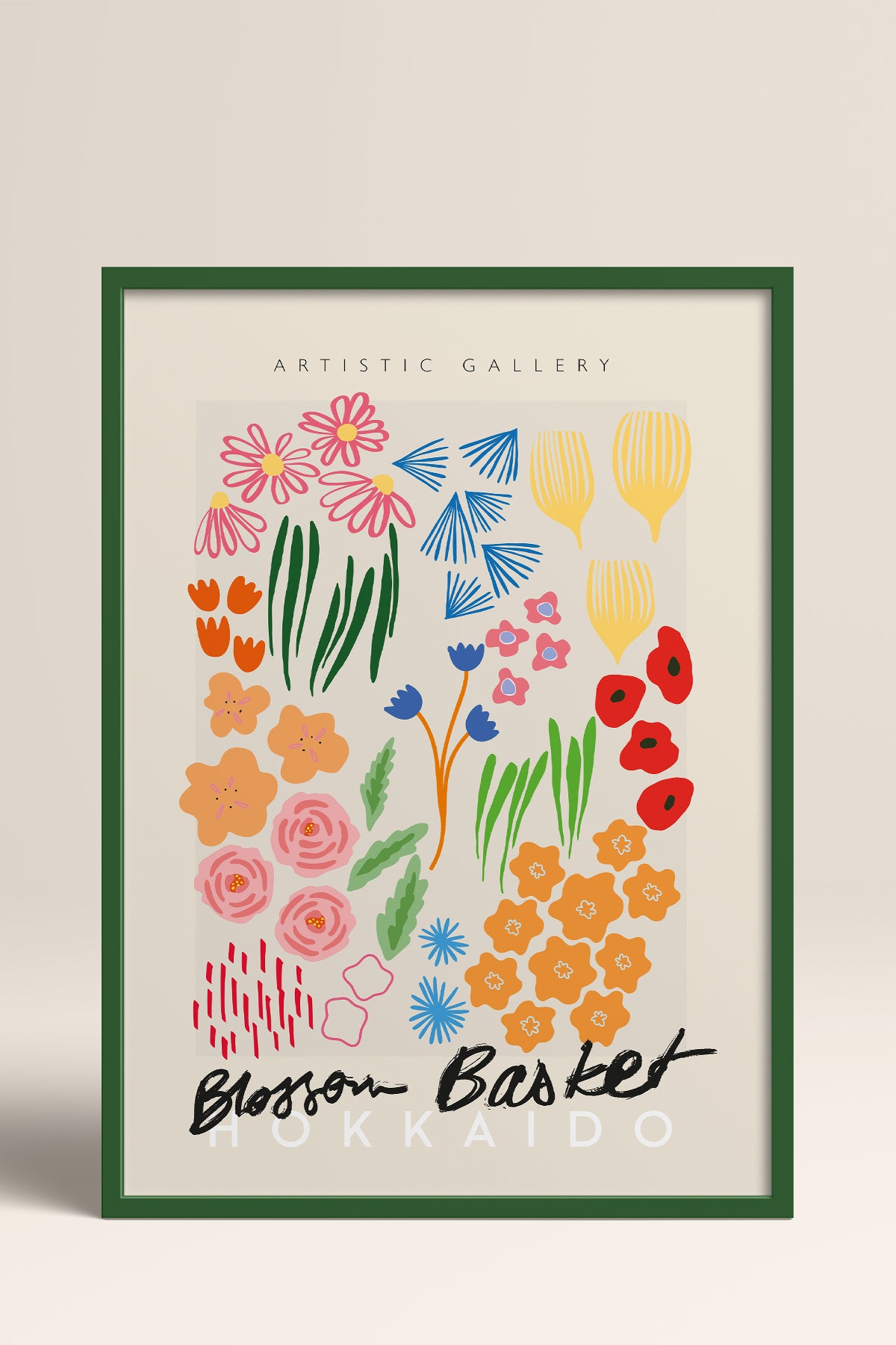 HOMEPACK Ahşap Çerçeveli Tablo Çerçeveli Poster Sanatsal Modern Duvar Dekoru ABSTRACT-89