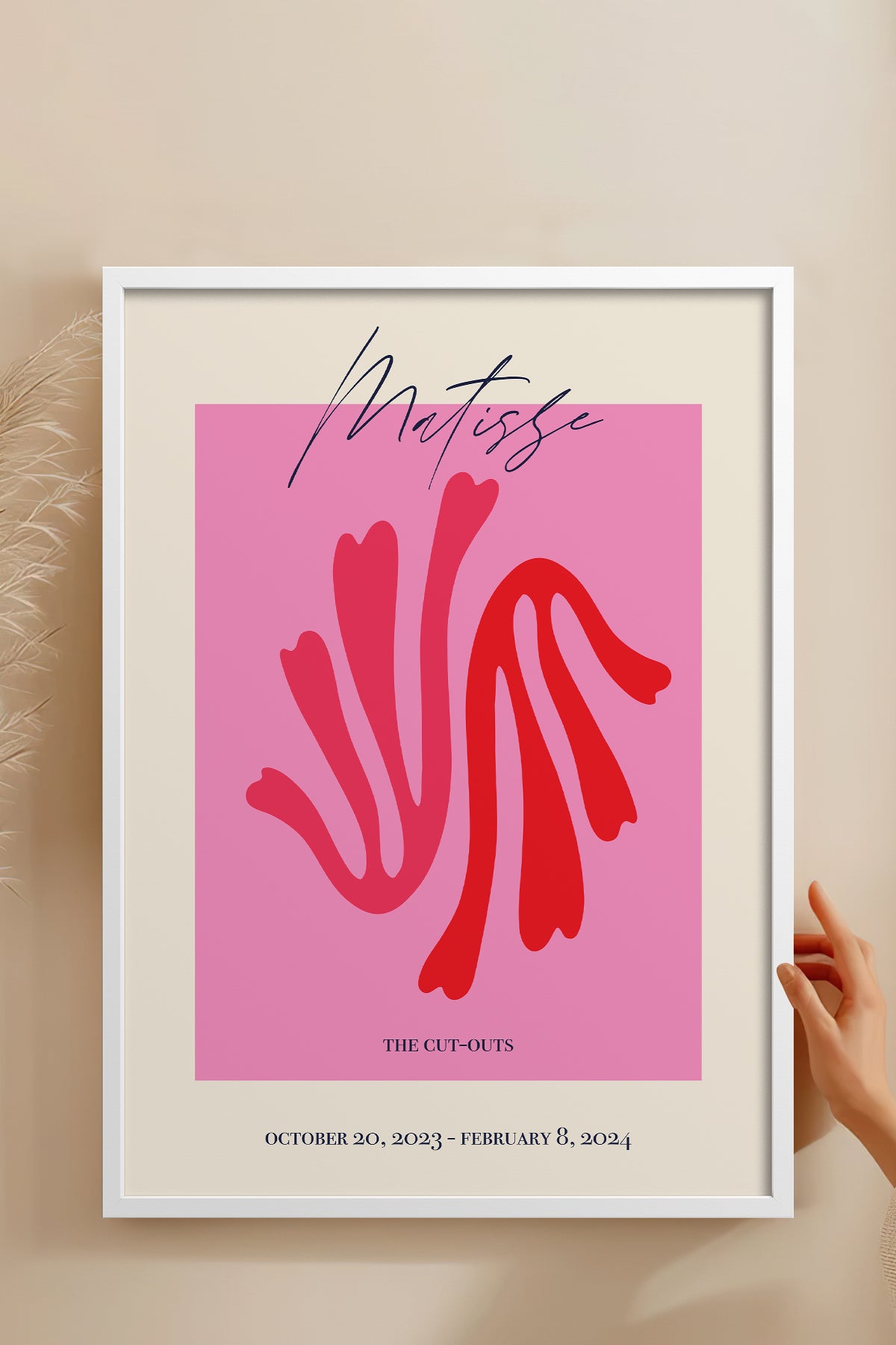HOMEPACK Ahşap Çerçeveli Tablo Çerçeveli Poster Sanatsal Modern Duvar Dekoru ABSTRACT-91