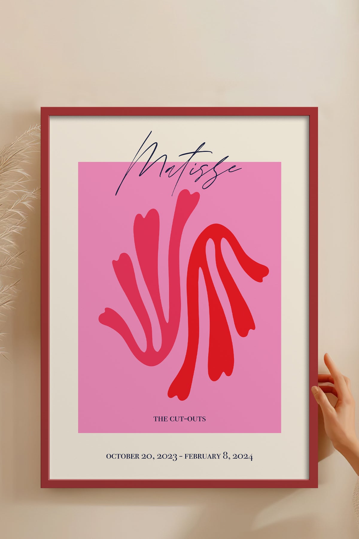 HOMEPACK Ahşap Çerçeveli Tablo Çerçeveli Poster Sanatsal Modern Duvar Dekoru ABSTRACT-91