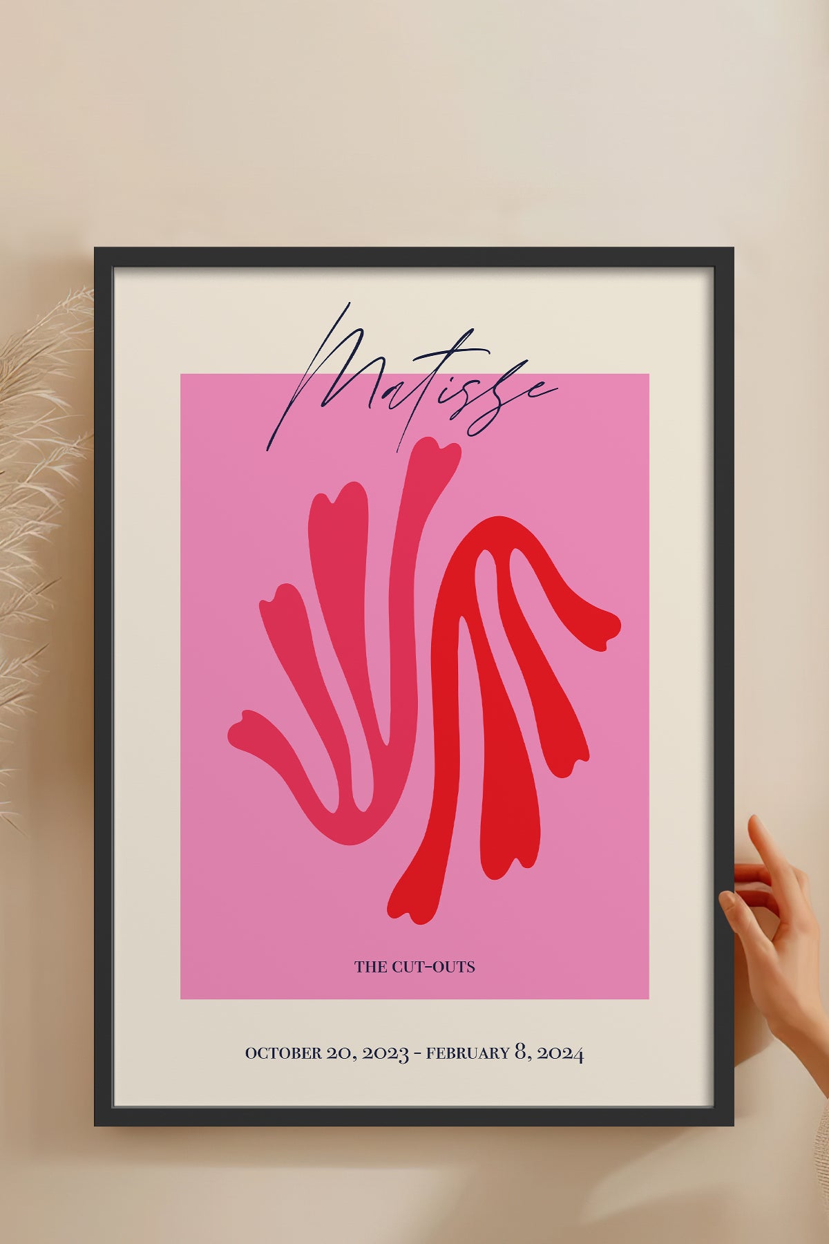 HOMEPACK Ahşap Çerçeveli Tablo Çerçeveli Poster Sanatsal Modern Duvar Dekoru ABSTRACT-91