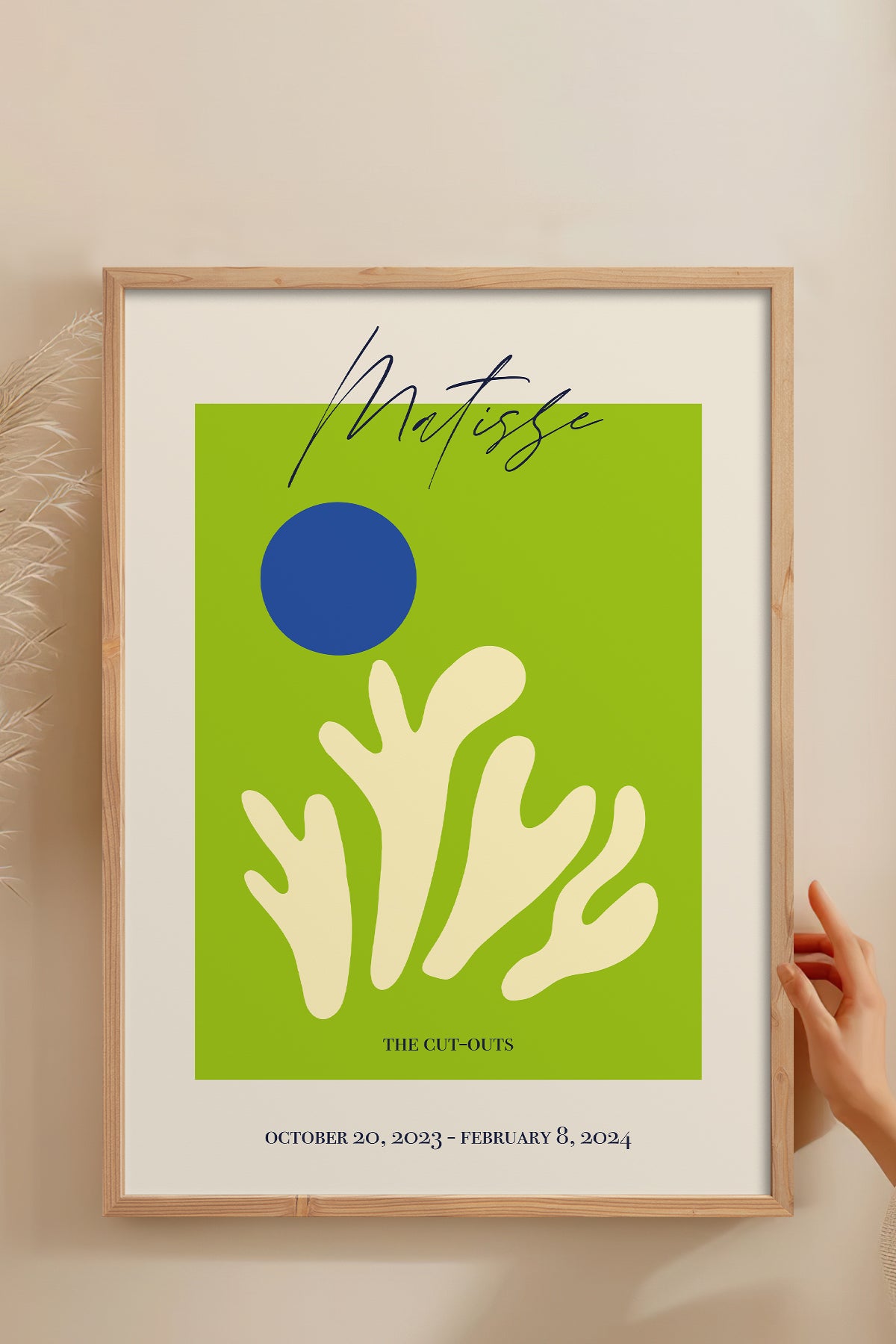 HOMEPACK Ahşap Çerçeveli Tablo Çerçeveli Poster Sanatsal Modern Duvar Dekoru ABSTRACT-92