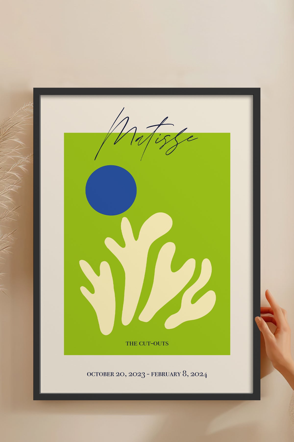HOMEPACK Ahşap Çerçeveli Tablo Çerçeveli Poster Sanatsal Modern Duvar Dekoru ABSTRACT-92