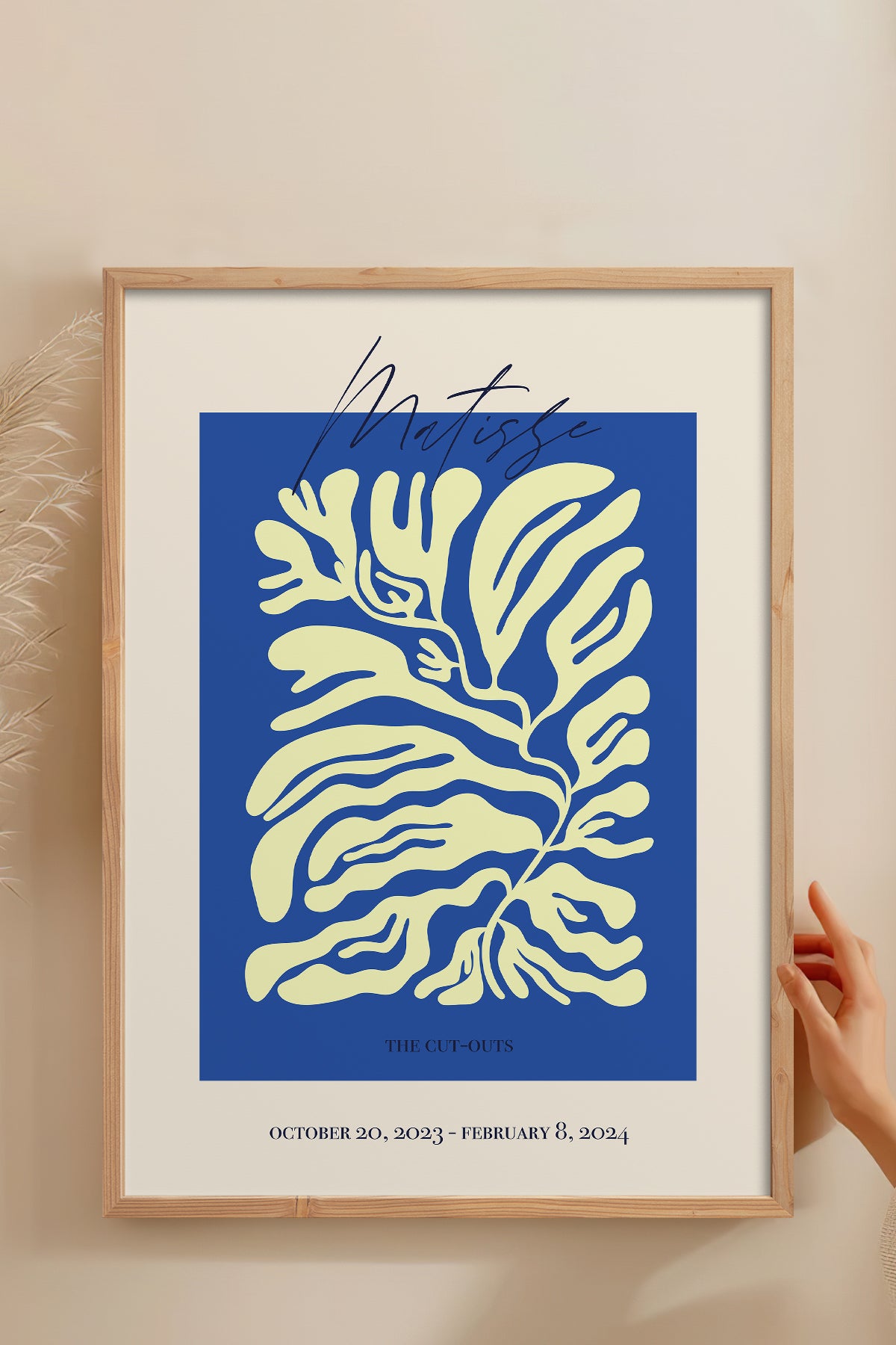 HOMEPACK Ahşap Çerçeveli Tablo Çerçeveli Poster Sanatsal Modern Duvar Dekoru ABSTRACT-93