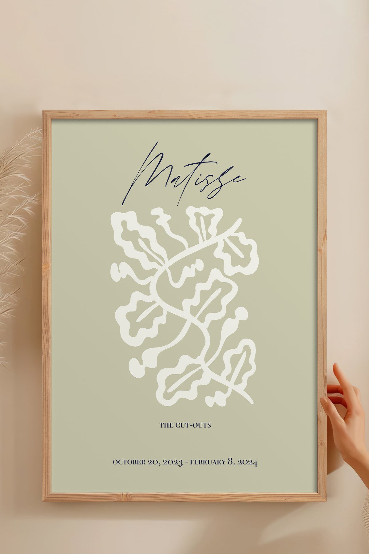 HOMEPACK Ahşap Çerçeveli Tablo Çerçeveli Poster Sanatsal Modern Duvar Dekoru ABSTRACT-94