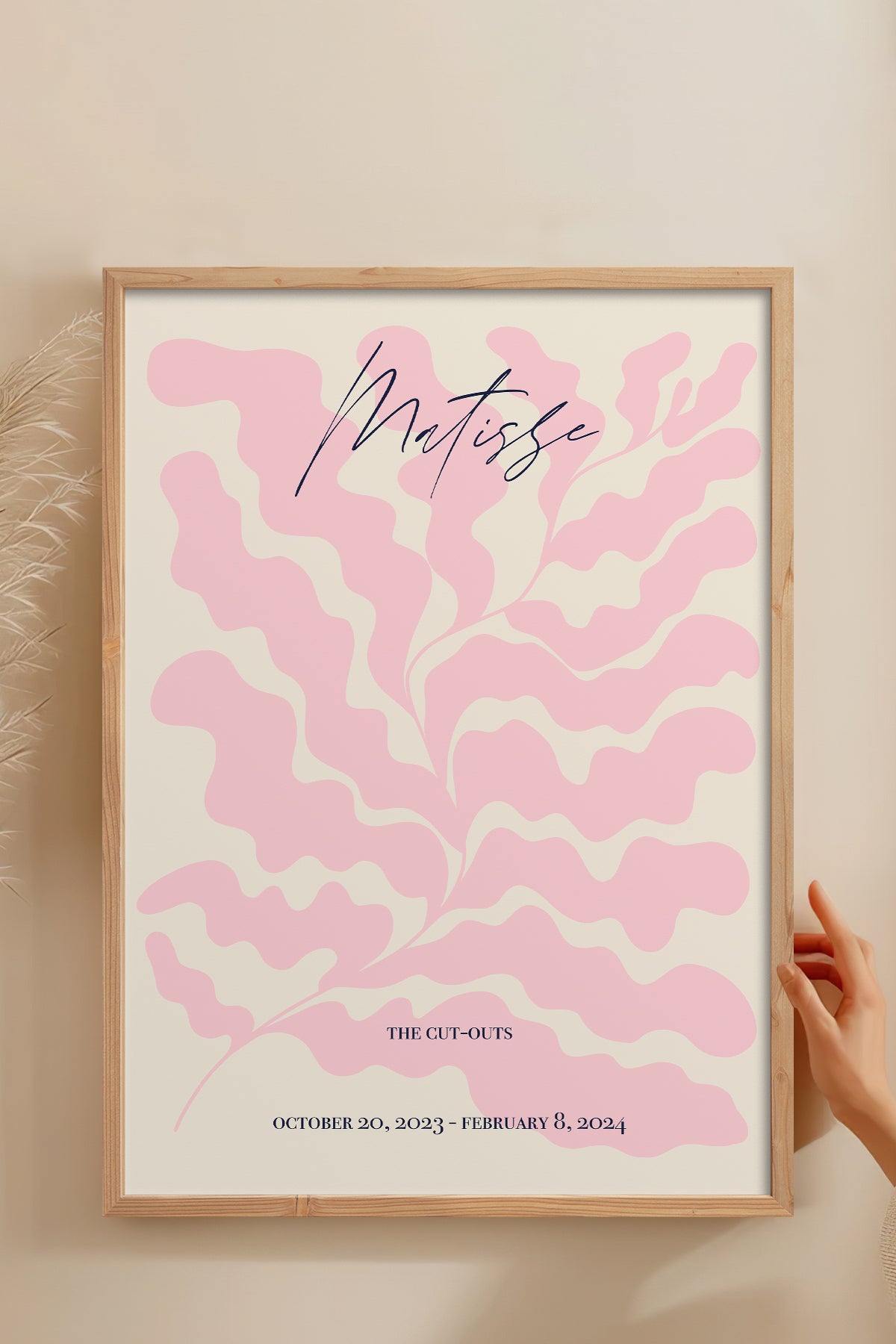 HOMEPACK Ahşap Çerçeveli Tablo Çerçeveli Poster Sanatsal Modern Duvar Dekoru ABSTRACT-95