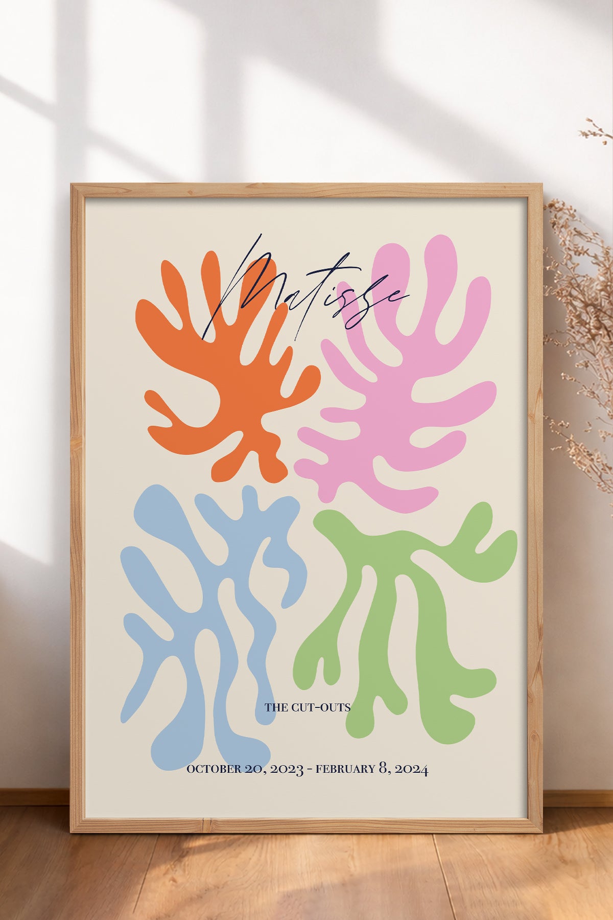 HOMEPACK Ahşap Çerçeveli Tablo Çerçeveli Poster Sanatsal Modern Duvar Dekoru ABSTRACT-97