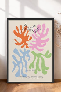 HOMEPACK Ahşap Çerçeveli Tablo Çerçeveli Poster Sanatsal Modern Duvar Dekoru ABSTRACT-97