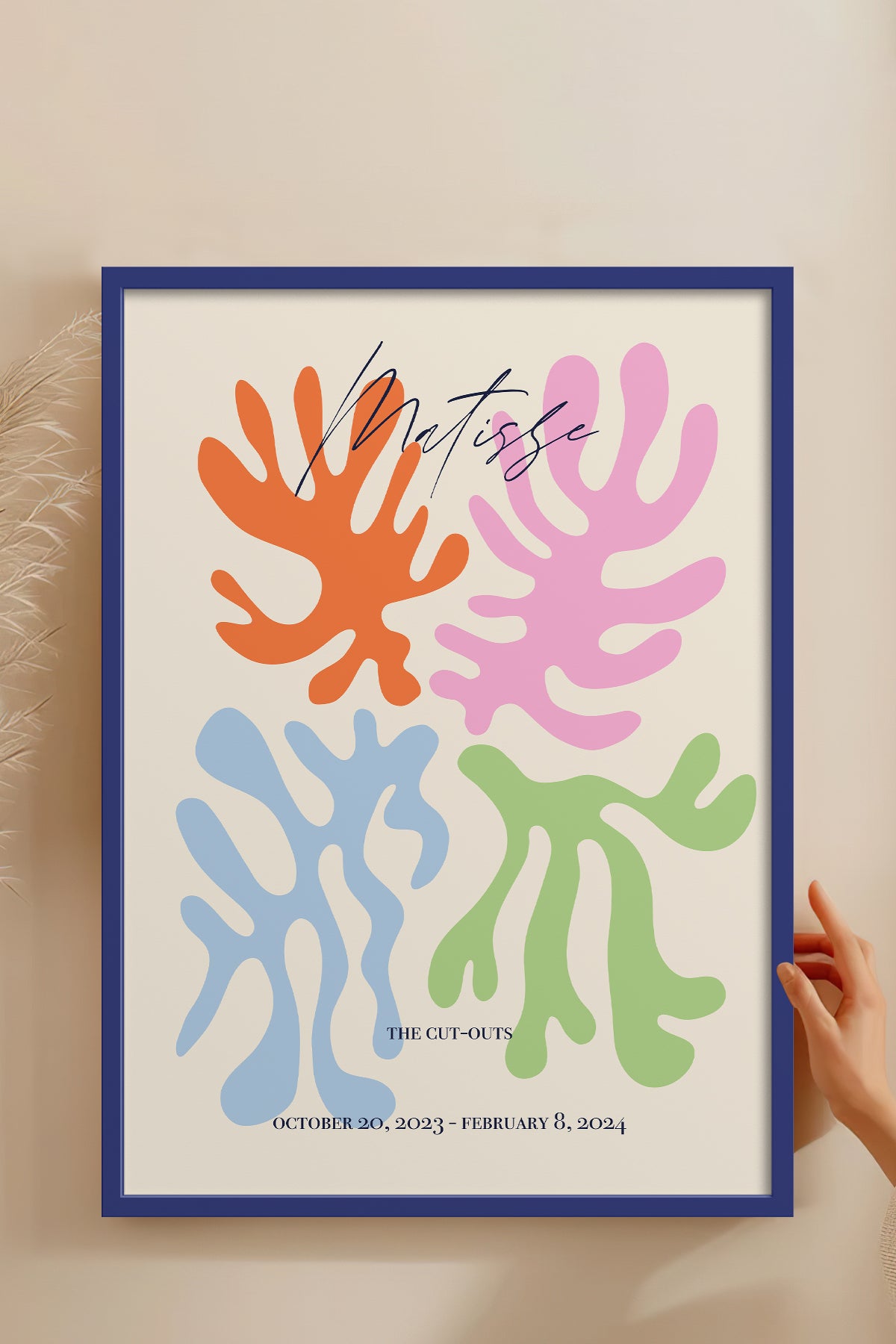 HOMEPACK Ahşap Çerçeveli Tablo Çerçeveli Poster Sanatsal Modern Duvar Dekoru ABSTRACT-97