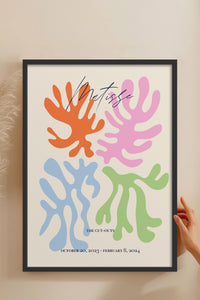 HOMEPACK Ahşap Çerçeveli Tablo Çerçeveli Poster Sanatsal Modern Duvar Dekoru ABSTRACT-97