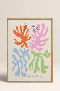 HOMEPACK Ahşap Çerçeveli Tablo Çerçeveli Poster Sanatsal Modern Duvar Dekoru ABSTRACT-97