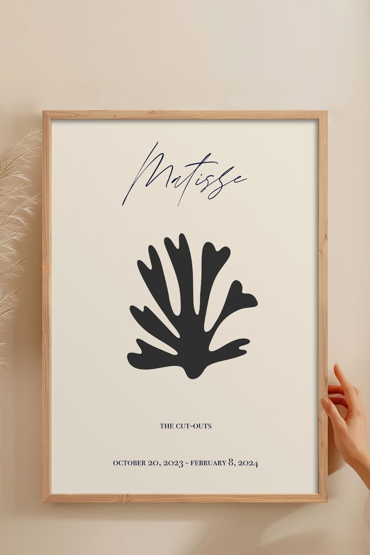 HOMEPACK Ahşap Çerçeveli Tablo Çerçeveli Poster Sanatsal Modern Duvar Dekoru ABSTRACT-98