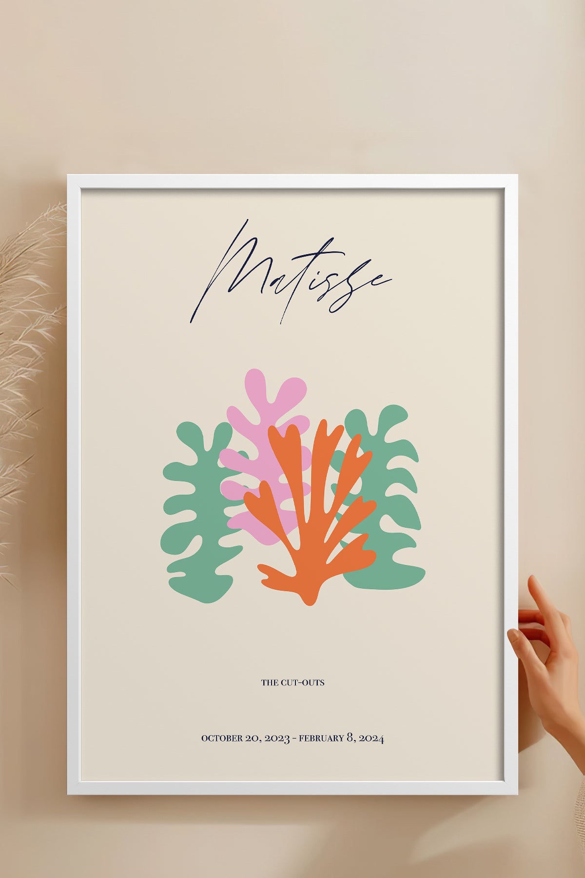 HOMEPACK Ahşap Çerçeveli Tablo Çerçeveli Poster Sanatsal Modern Duvar Dekoru ABSTRACT-99