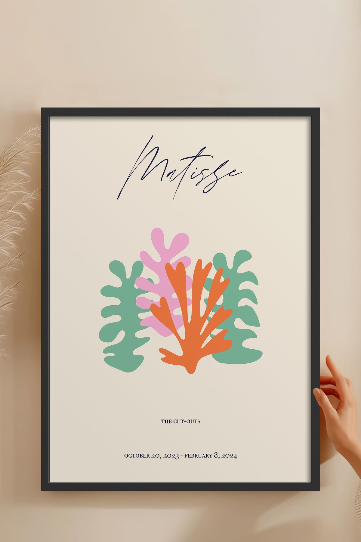 HOMEPACK Ahşap Çerçeveli Tablo Çerçeveli Poster Sanatsal Modern Duvar Dekoru ABSTRACT-99