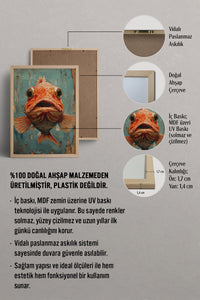 HOMEPACK Şaşkın Kırmızı Balık Tablo  BEK-8610