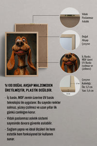 HOMEPACK Uzun Kulaklı Dachshund Tablo  BEK-8612