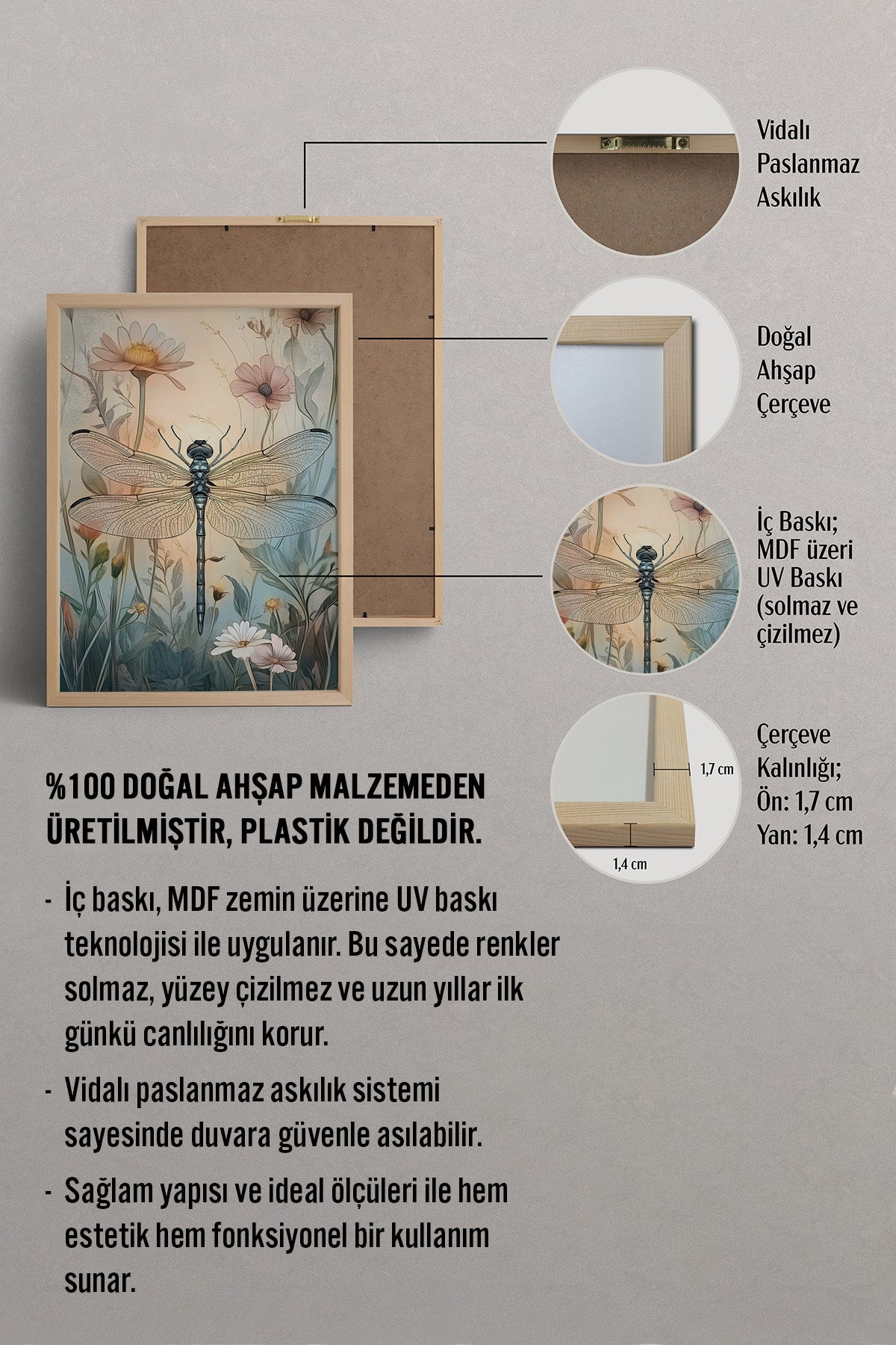 HOMEPACK Yusufçuk Bahçesi Tablo  BEK-8520