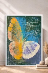 HOMEPACK Neon Kelebek Dokusu Tablo  BEK-8621