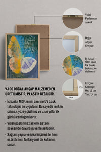 HOMEPACK Neon Kelebek Dokusu Tablo  BEK-8621