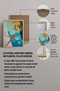 HOMEPACK Palmiye Gölgesinde Kertenkele Tablo  BEK-8622