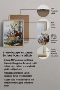 HOMEPACK Asil Geyik Ailesi Tablo  BEK-8521