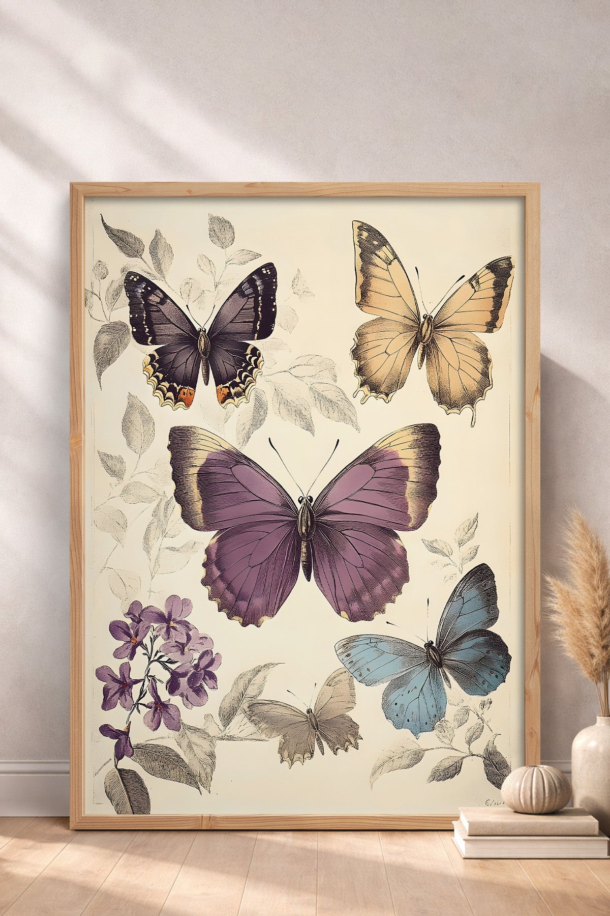 HOMEPACK Kelebek Hanımlar Tablo  BEK-8632