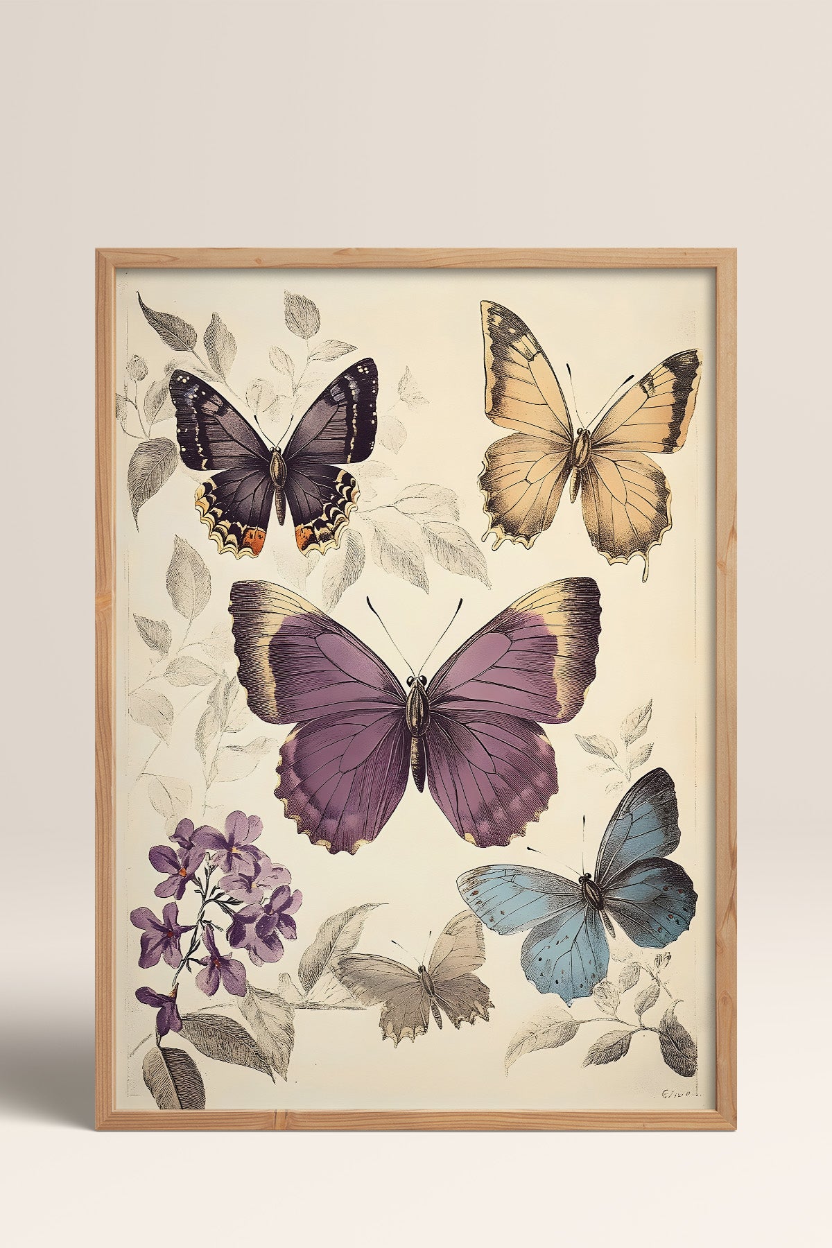 HOMEPACK Kelebek Hanımlar Tablo  BEK-8632