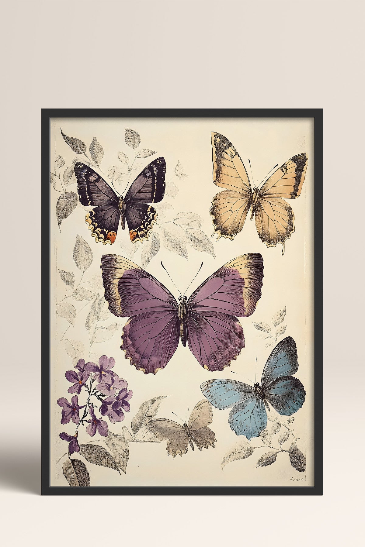 HOMEPACK Kelebek Hanımlar Tablo  BEK-8632