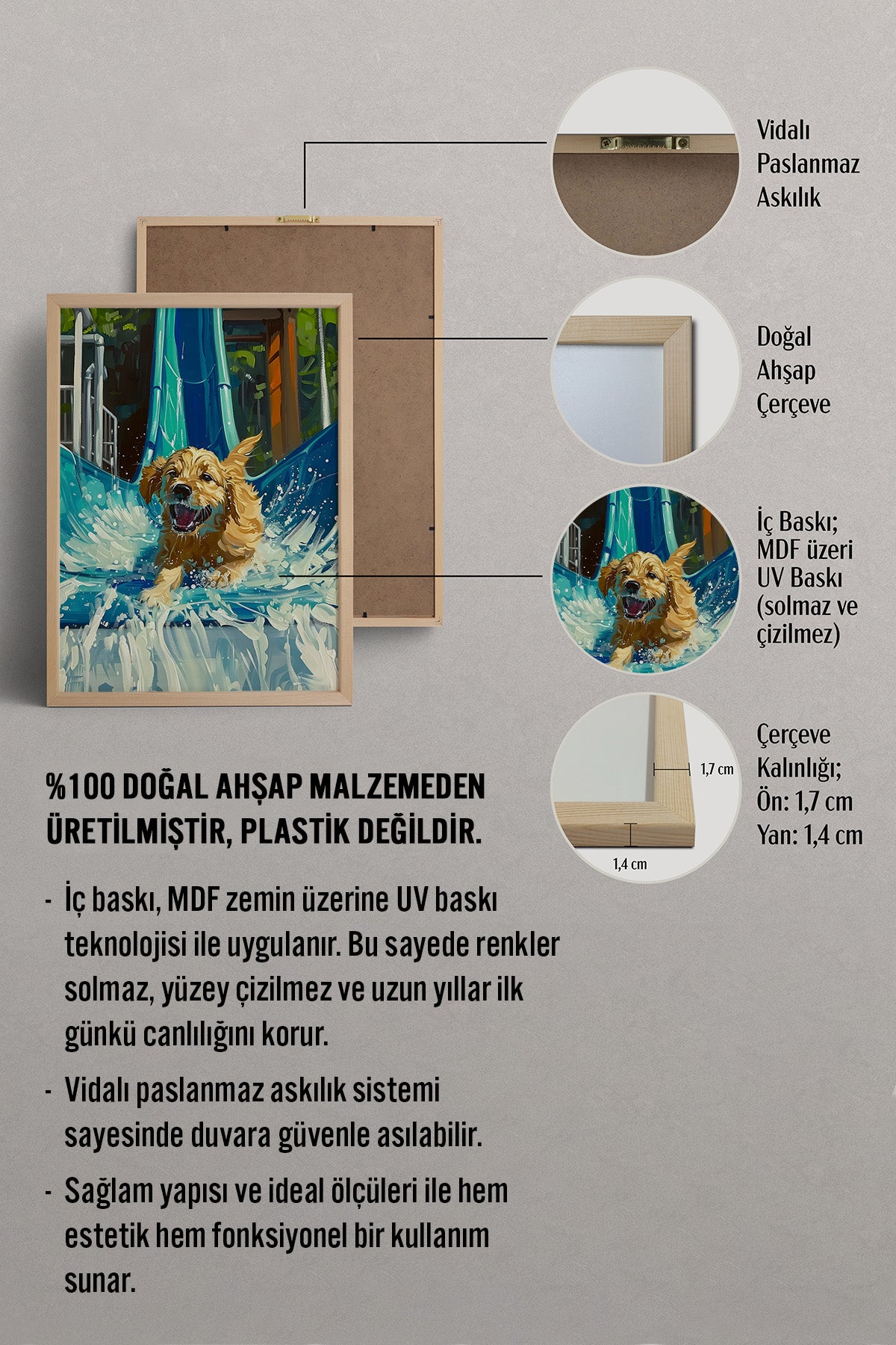 HOMEPACK Tatilci Golden Tablo  BEK-8634