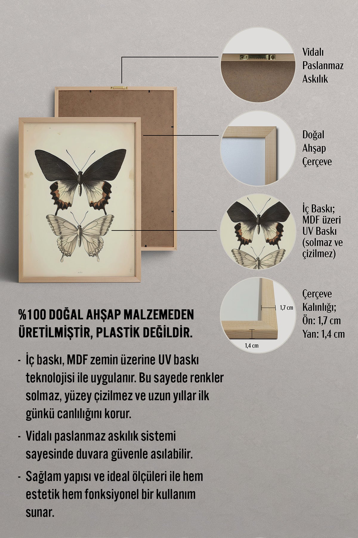 HOMEPACK Sessiz Kanatlar Tablo  BEK-8636