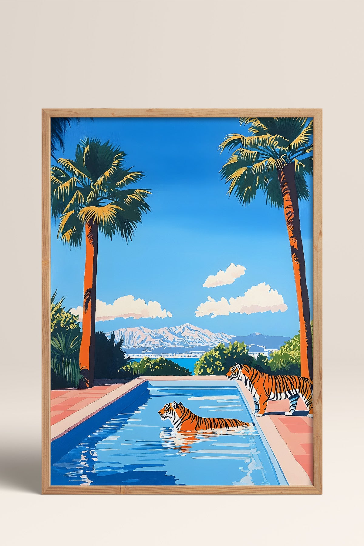 HOMEPACK Havuz Kaplanları Tablo  BEK-8641
