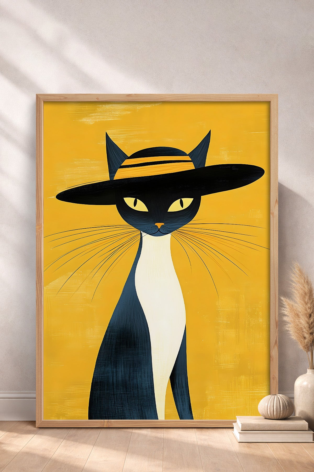 HOMEPACK Kedi Modası Tablo  BEK-8653
