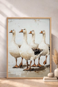 HOMEPACK Beyaz Kazlar Tablo  BEK-8655
