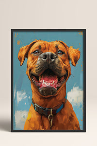 HOMEPACK Gülümseyen Köpek Tablo  BEK-8658