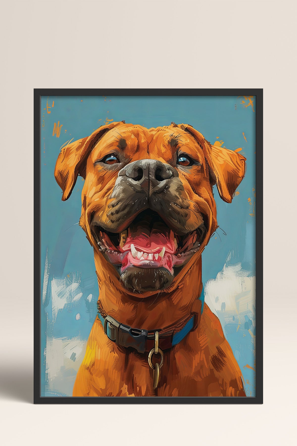 HOMEPACK Gülümseyen Köpek Tablo  BEK-8658