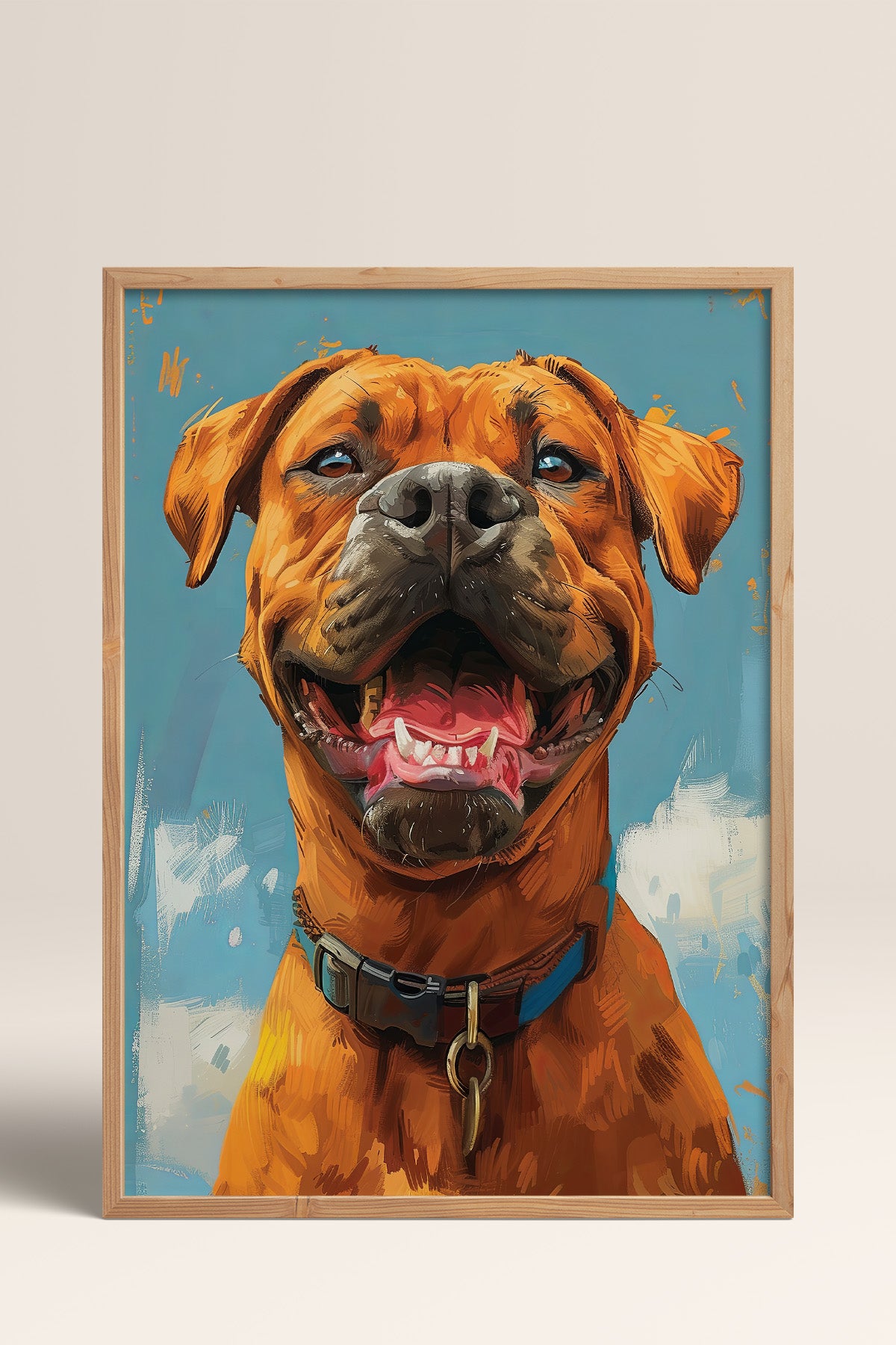 HOMEPACK Gülümseyen Köpek Tablo  BEK-8658