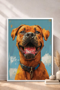 HOMEPACK Gülümseyen Köpek Tablo  BEK-8658