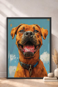 HOMEPACK Gülümseyen Köpek Tablo  BEK-8658