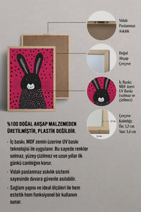HOMEPACK Şirin Benekli Tavşan Tablo  BEK-8525