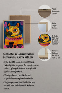 HOMEPACK Renkli Gergedan Tablo  BEK-8673