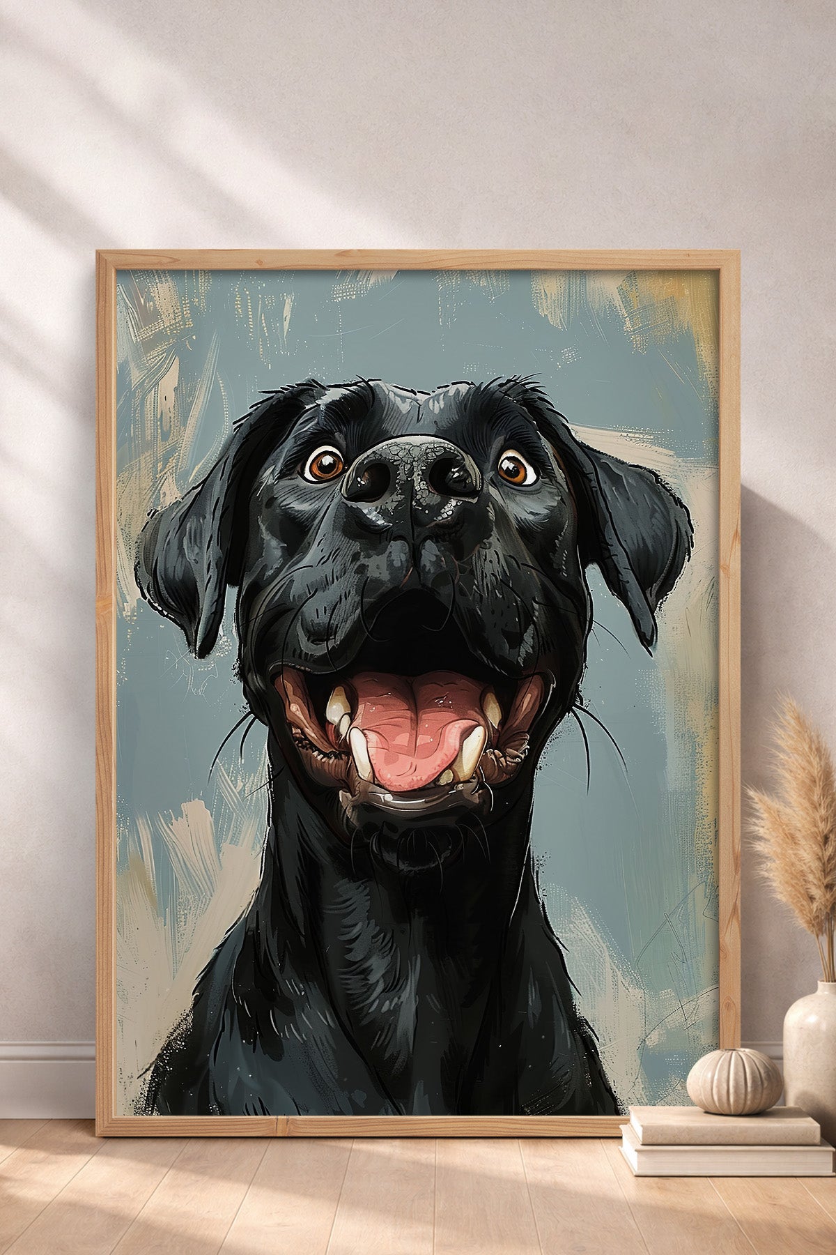 HOMEPACK Mutlu Labrador Tablo  BEK-8675