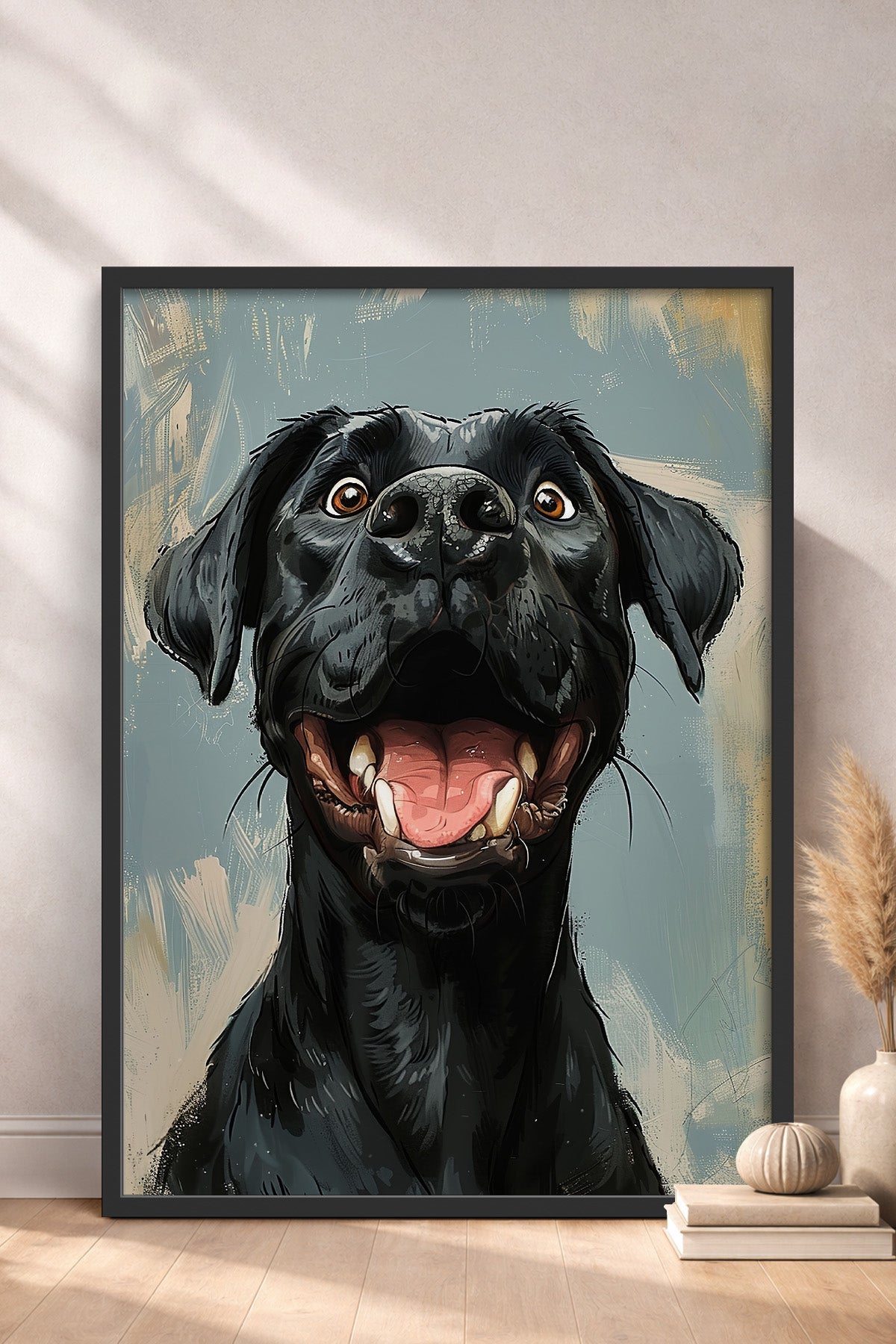 HOMEPACK Mutlu Labrador Tablo  BEK-8675