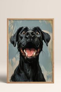 HOMEPACK Mutlu Labrador Tablo  BEK-8675