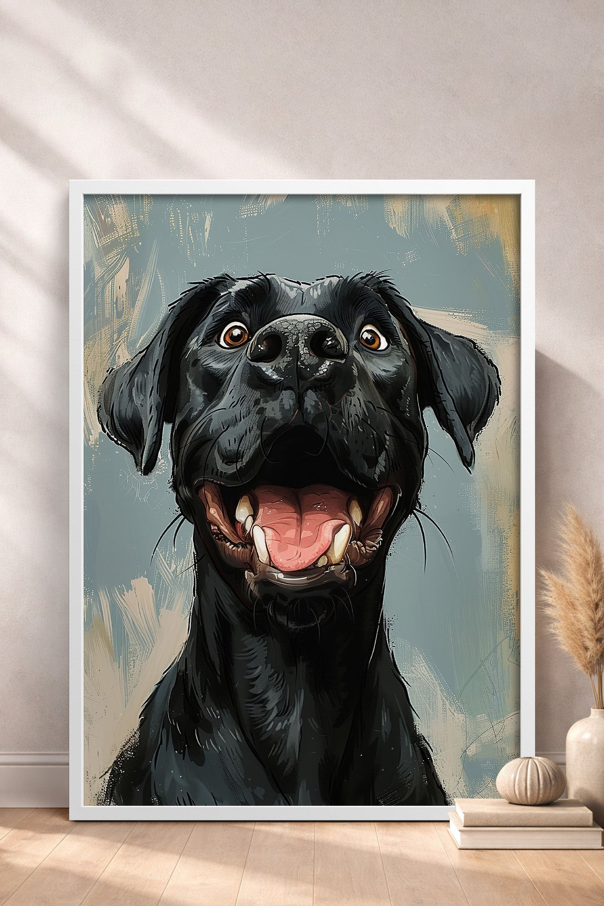 HOMEPACK Mutlu Labrador Tablo  BEK-8675