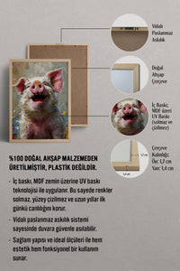 HOMEPACK Sevimli Domuz Tablo  BEK-8685