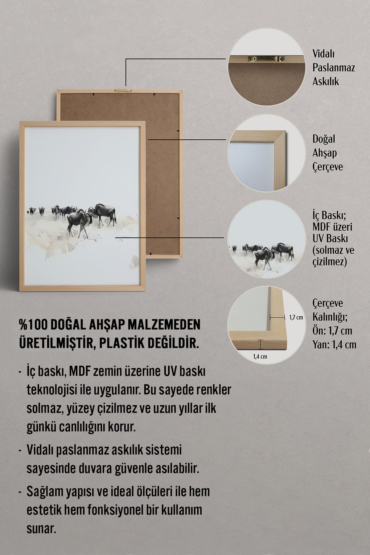 HOMEPACK Bozkır Yolcuları Tablo  BEK-8709