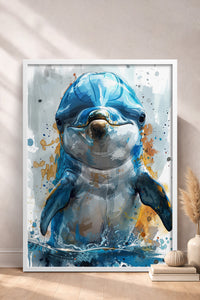 HOMEPACK Sevimli Dolphin Tablo  BEK-8545